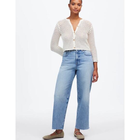 NWT The Petite Curvy Perfect Vintage Wide Leg Crop Jean in Hallstead Wash Sz 25P